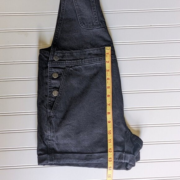 Old Navy Slouchy Straight Non-Stretch Jean Short Overalls - Picture 16 of 16